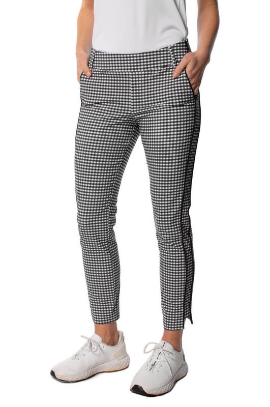 Golftini Ankle Pant - Black/White Check