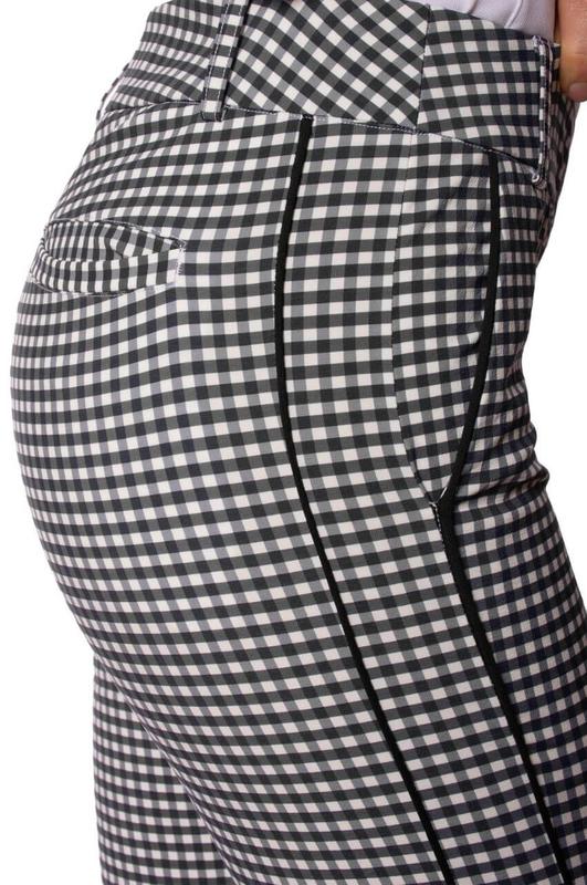 Golftini Ankle Pant - Black/White Check