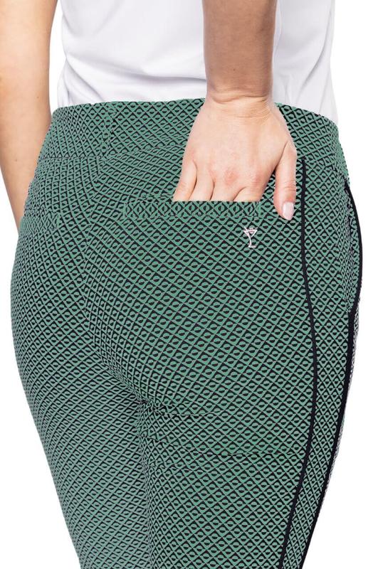 Golftini Ankle Pants - Blend In (Green/Navy)