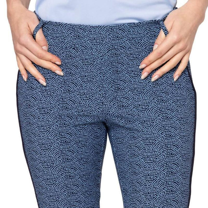 Golftini Ankle Pant - Blue Swirl