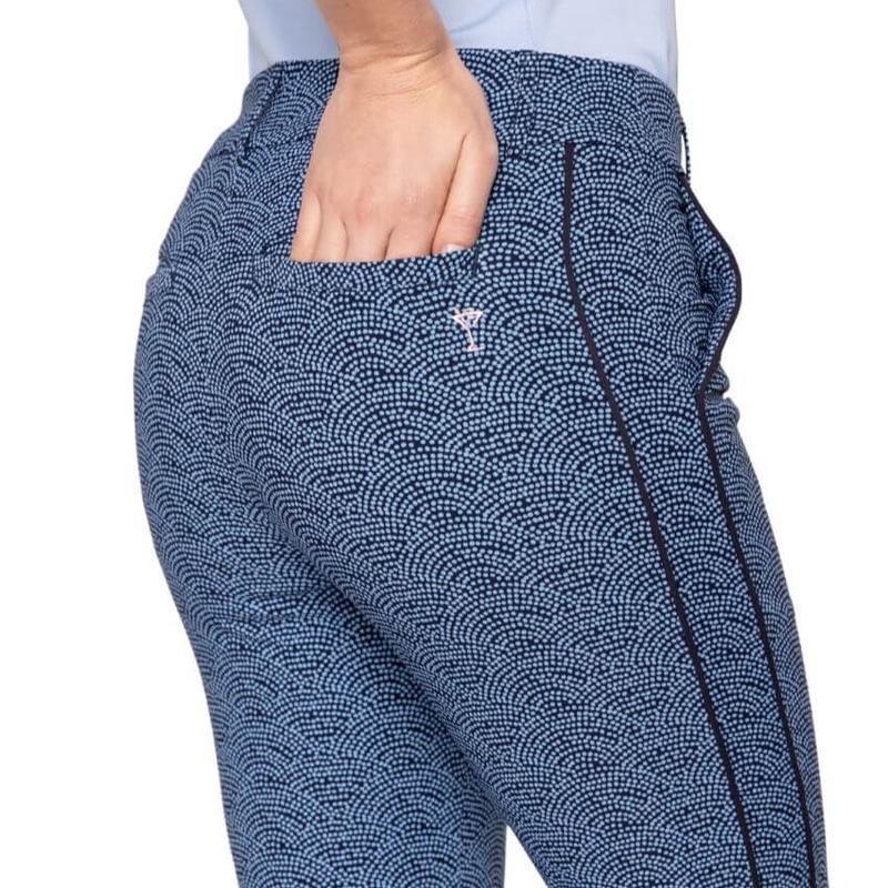 Golftini Ankle Pant - Blue Swirl