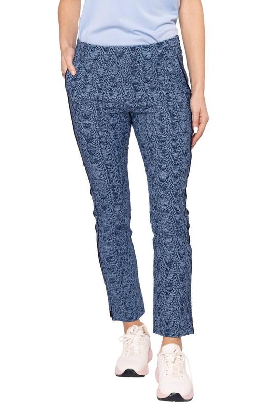 Golftini Ankle Pant - Blue Swirl