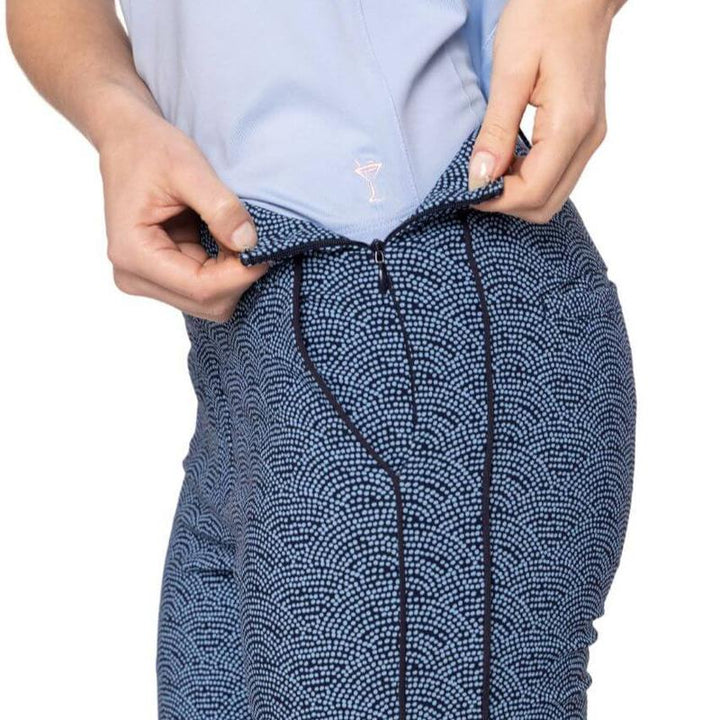 Golftini Ankle Pant - Blue Swirl