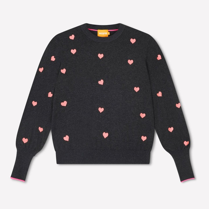 WISPR Hearts Bijou Sweater - Black
