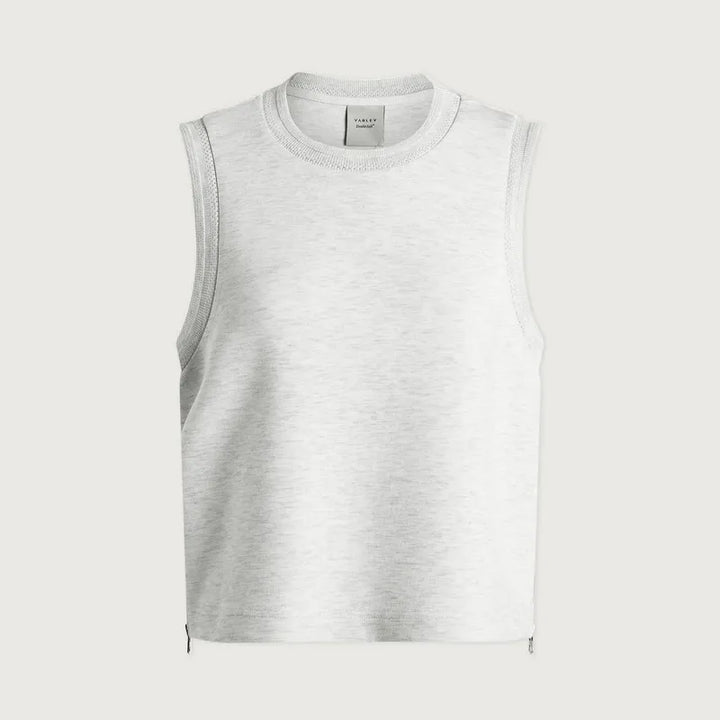 Varley Shea Crop Tank - Ivory Marl