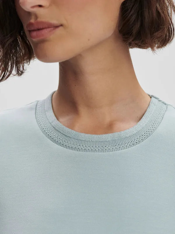 Varley Shea Crop Tank - Ether Blue