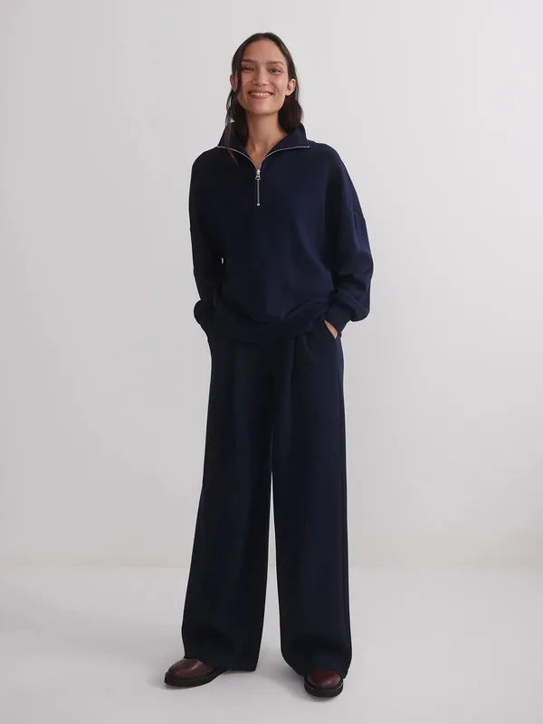 Varley Extra Wide Leg Pants (29.5") - Navy