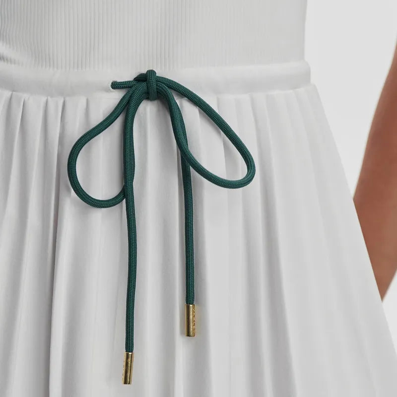 Varley Paloma Dress - White/Forest