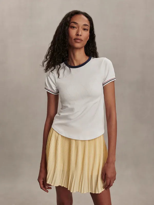 Varley Davina Hi Rise Skort - Anise Flower Yellow