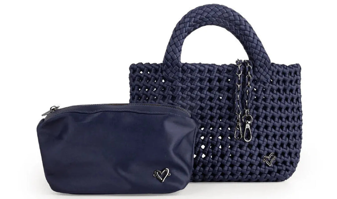 preneLOVE Cambridge Nylon Woven Tote - Navy