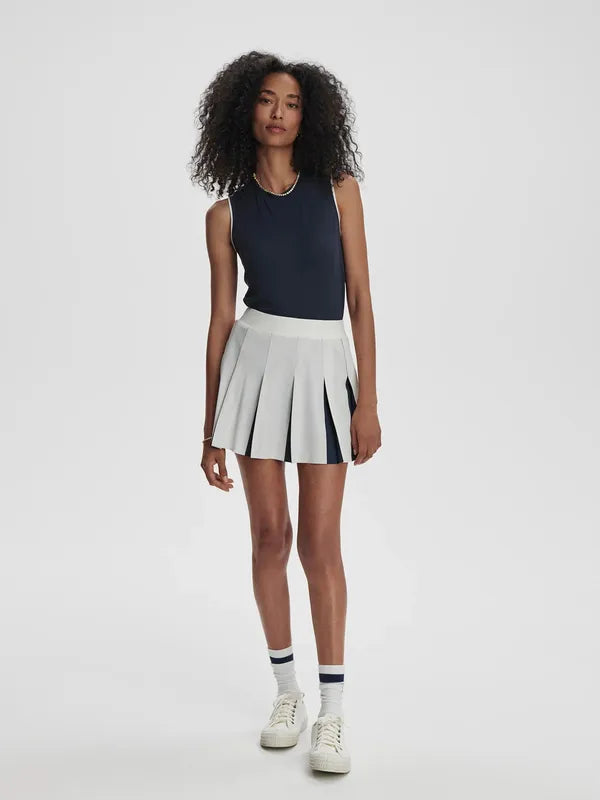Varley Bronte 2 in 1 Skort - White/Blue Nights