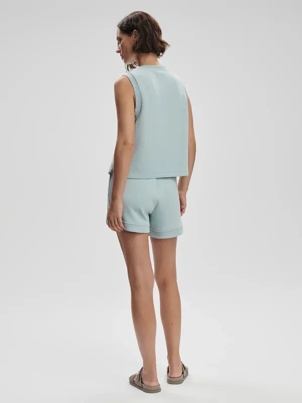 Varley Shea Crop Tank - Ether Blue