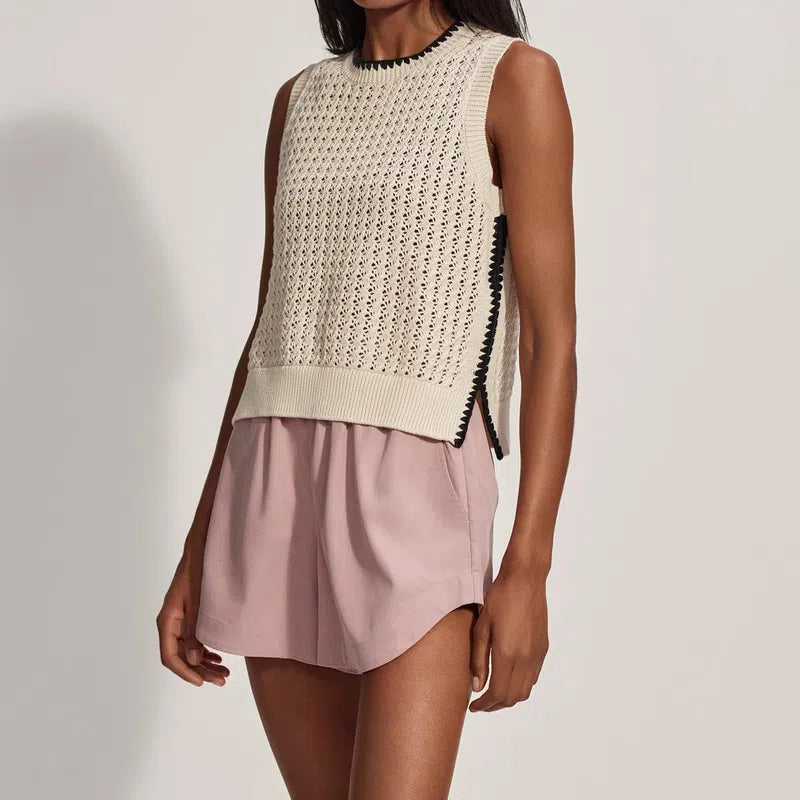 Varley Delaney Knit Vest - Birch