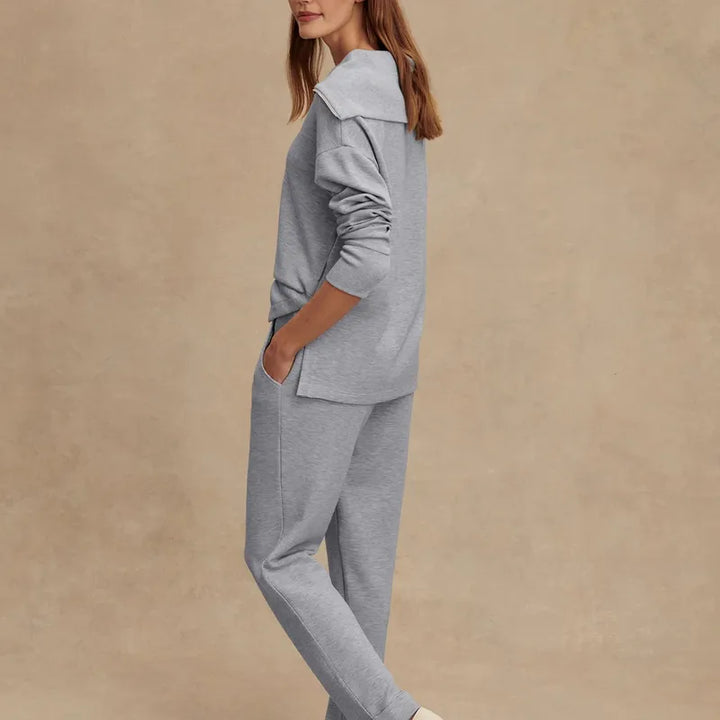 Varley Rolled Cuff Pant (25") - Mid Blue Marl