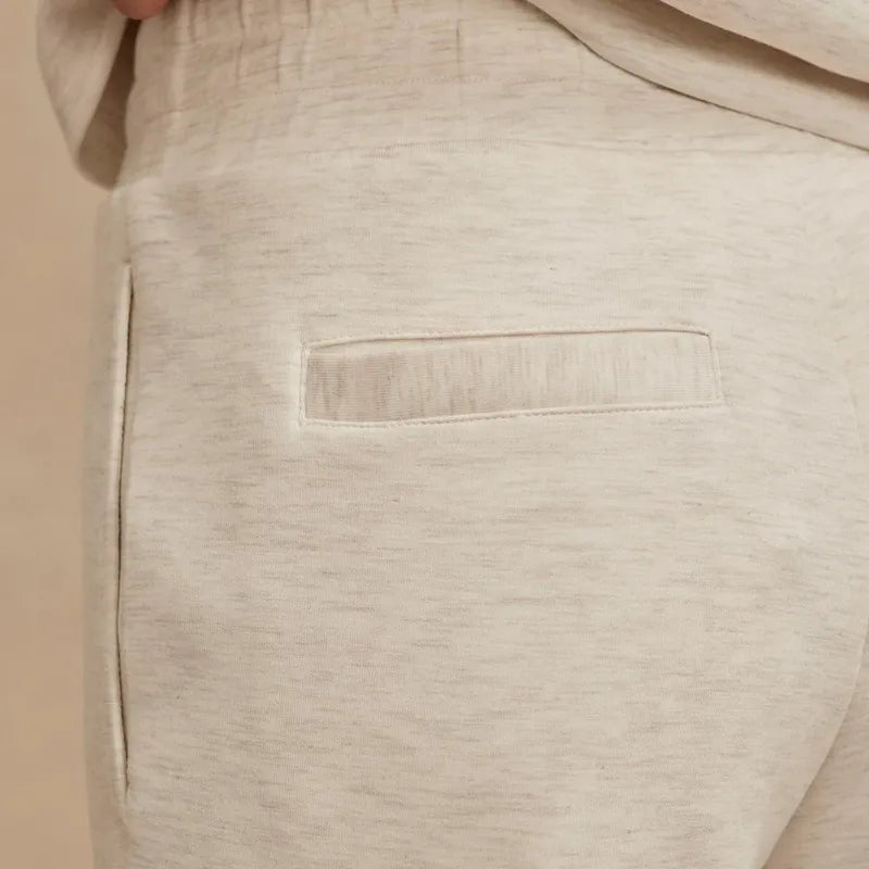 Varley Slim Cuff Pants (27.5") - Ivory Marl