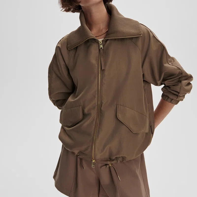 Varley Morven Blouson Jacket - Light Taupe