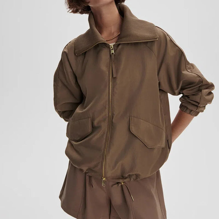 Varley Morven Blouson Jacket - Light Taupe