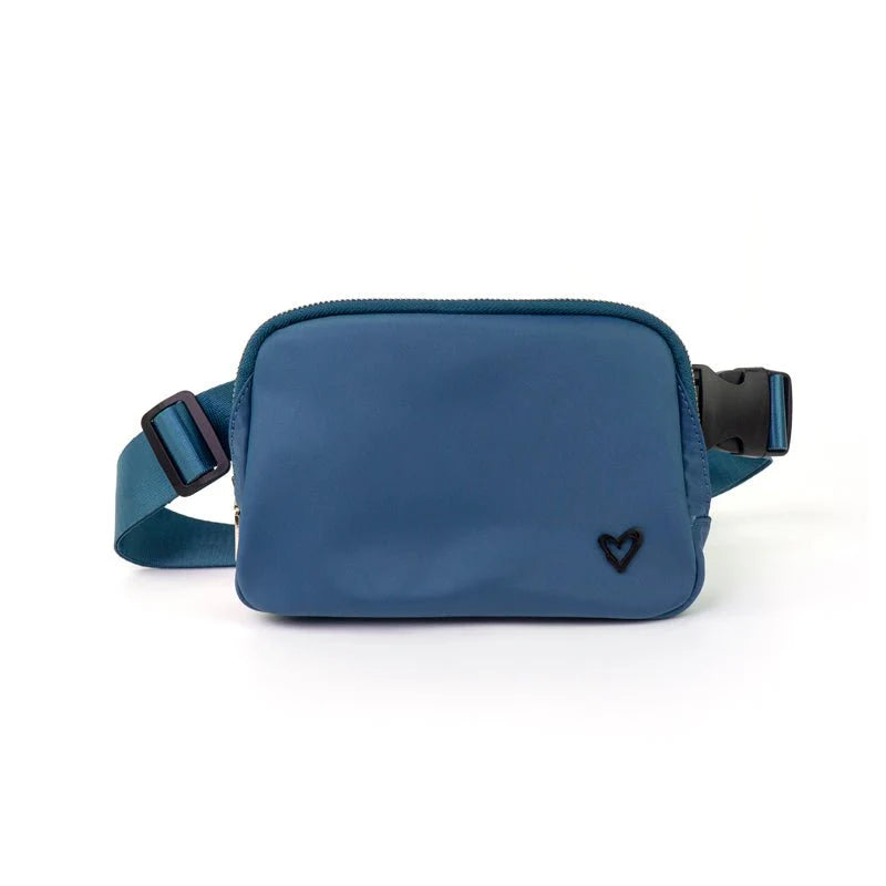 preneLOVE Dixie Nylon Belt/Crossbody - Denim Blue