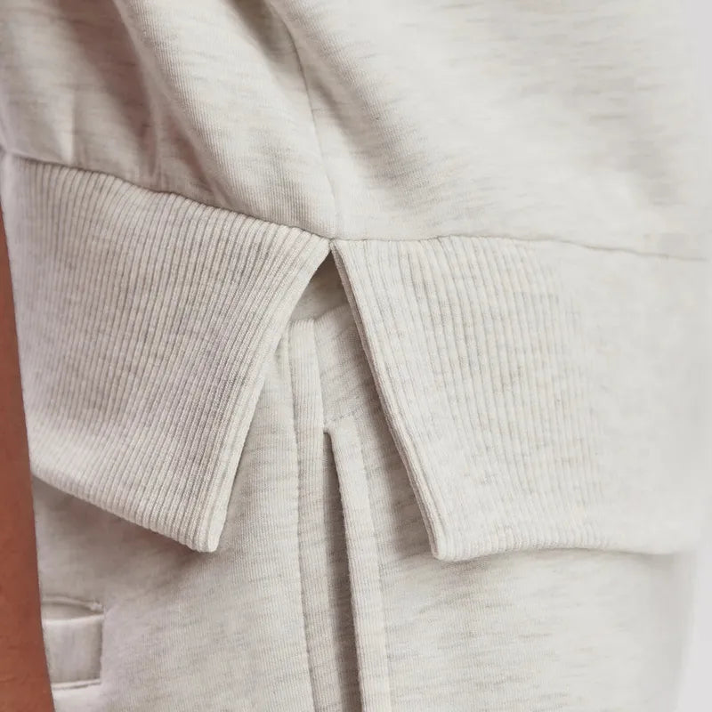 Varley Kelly Zip Sweat - Ivory Marl
