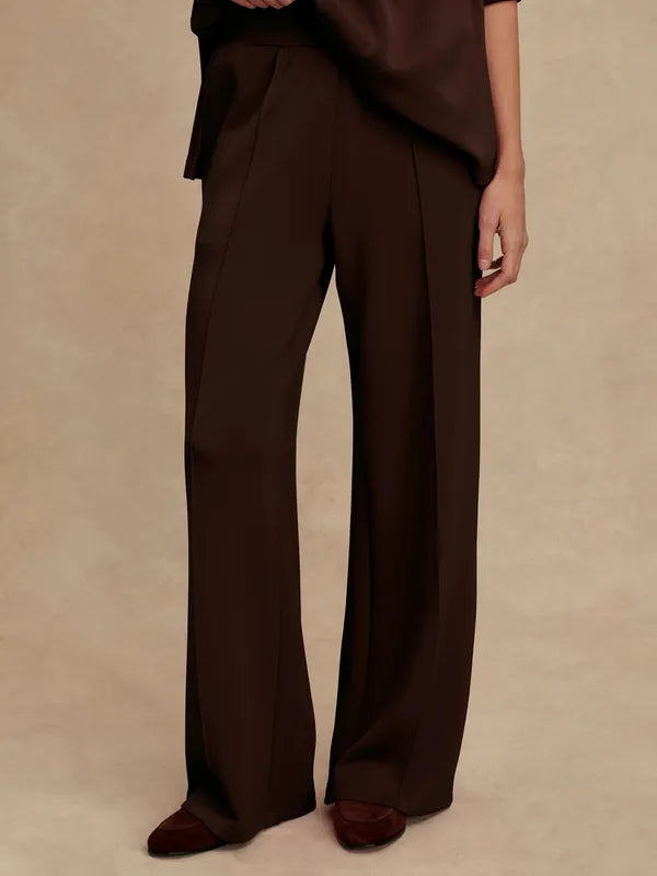 Varley Wide Leg Pant (28") - Coffee Bean