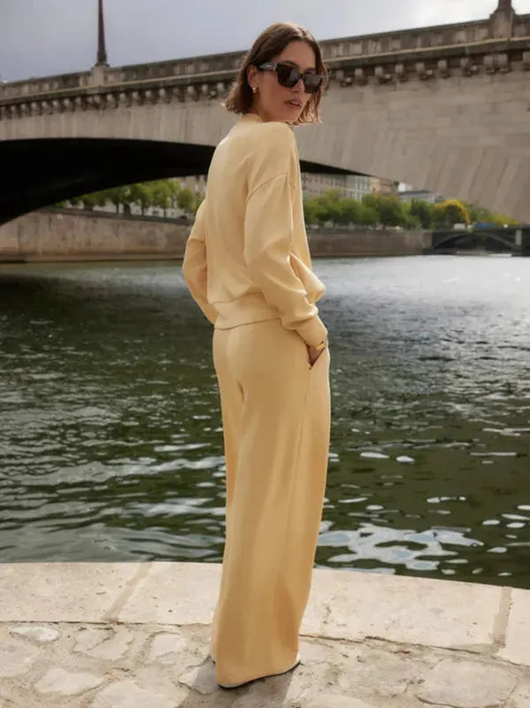 Varley Extra Wide Leg Pants (29.5") - Sahara Sun Yellow
