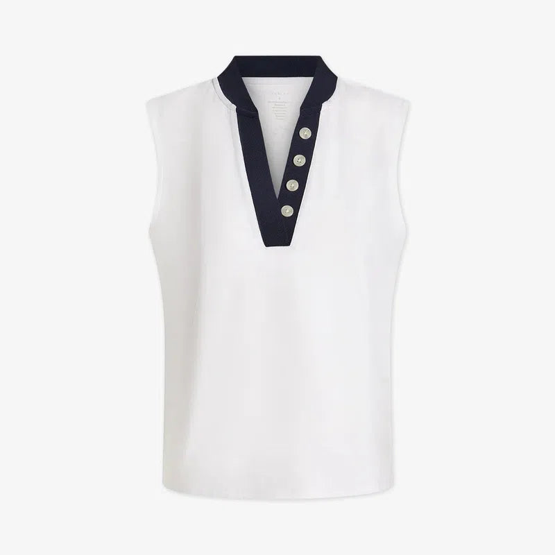 Varley Shelby Tank - White/Blue Nights