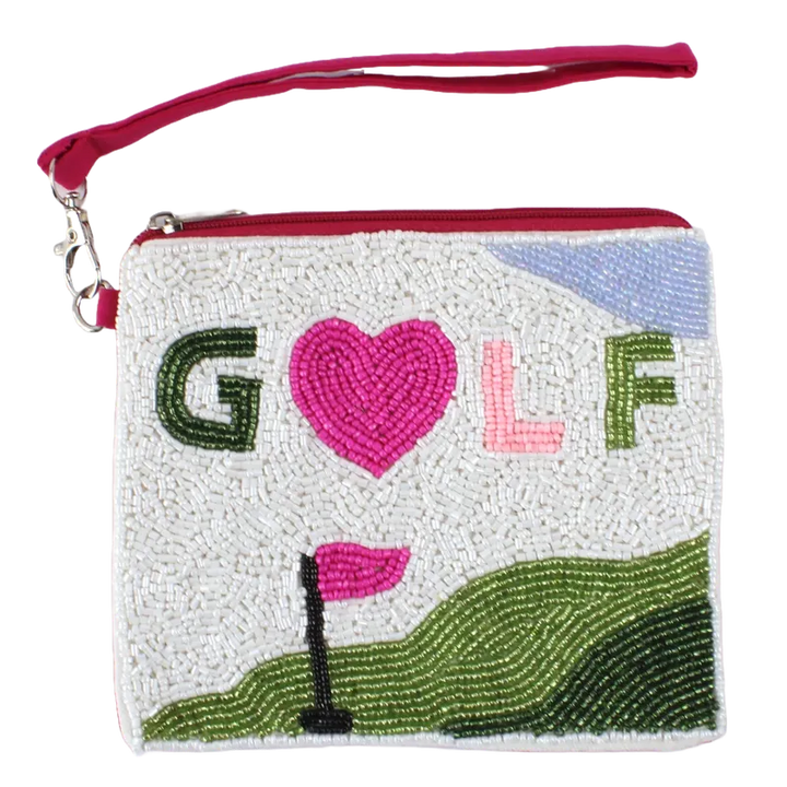 Best of Golf Beaddie Wristlet - Heart Golf