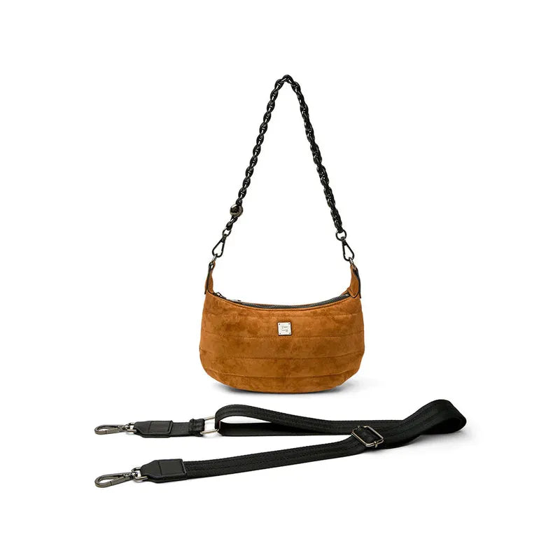 Think Royln Mini Moon Bag - Golden Suede