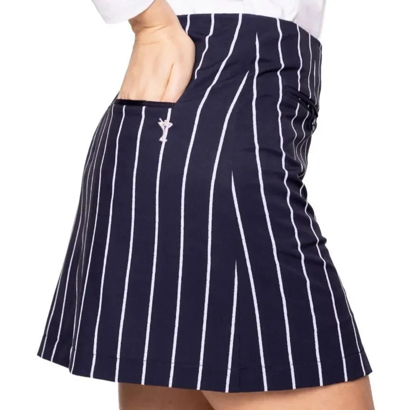 Golftini Happy Hour Performance Skort - Navy/White