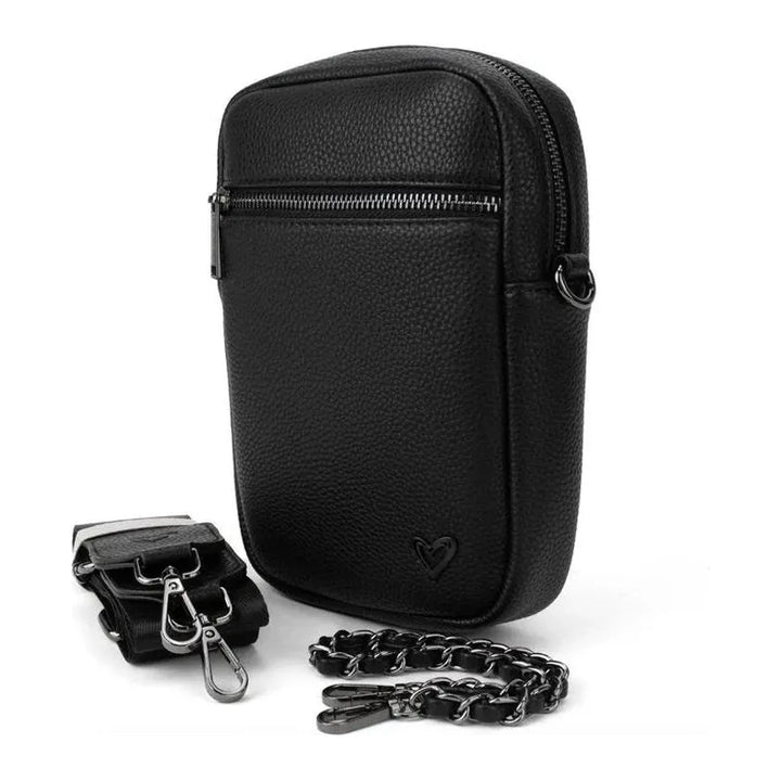 preneLOVE Hope Vegan Leather Crossbody - Black