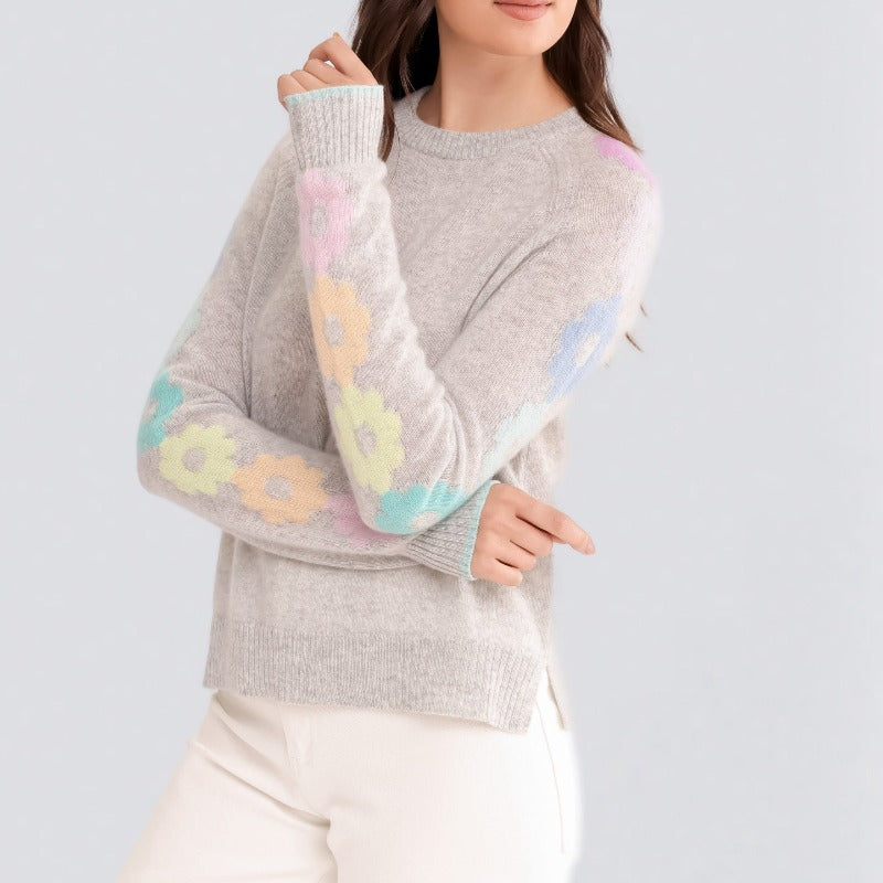 Alashan Cashmere Daisy Jones Sweater - Cloud