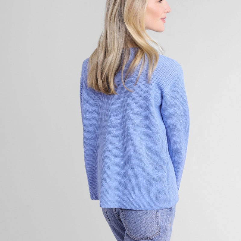 Alashan Cashmere Reversible Sweater - Weekend Blue/Rain