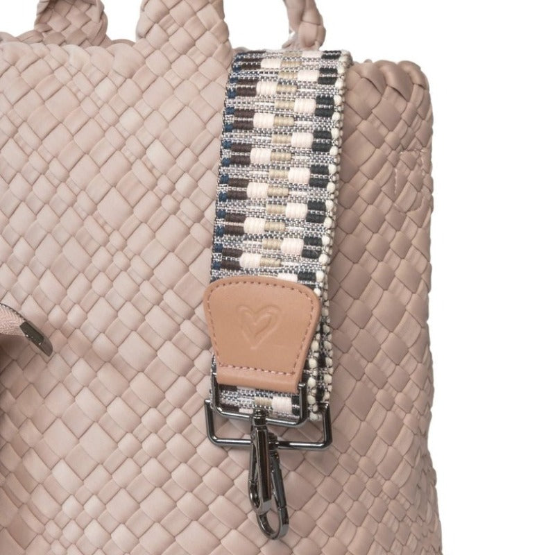 preneLOVE London Large Woven Tote - Dusty Pink