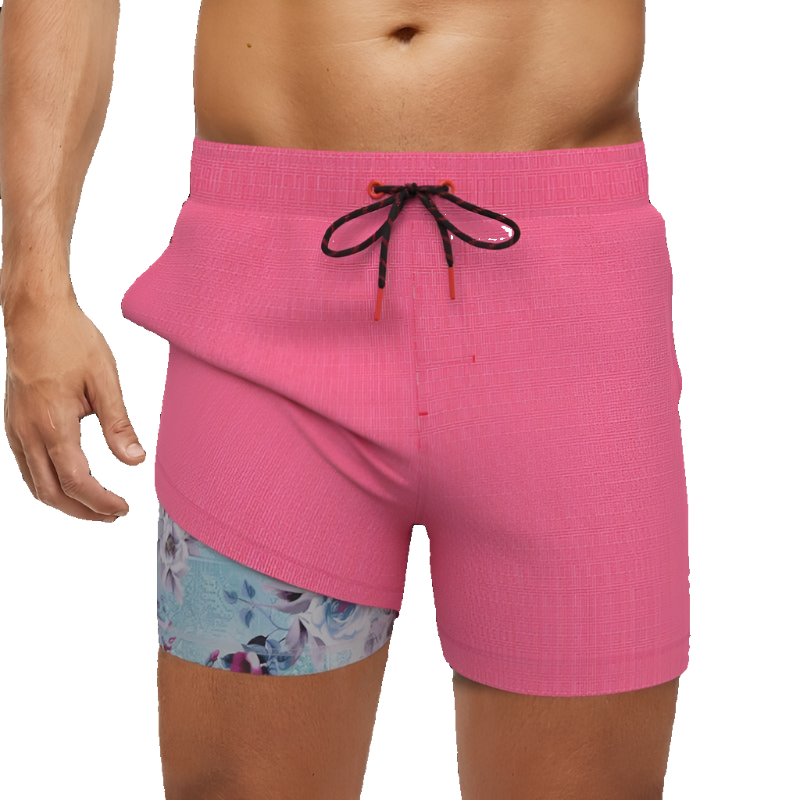 Au Noir Men's Perkins Swim Shorts - Pink