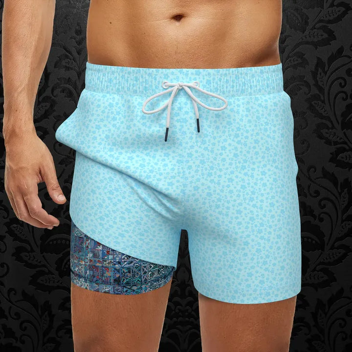 Au Noir Men's Swim Trunks - Turquoise