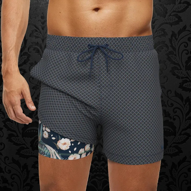 Au Noir Men's Hunt Swim Trunks - Navy Tobacco