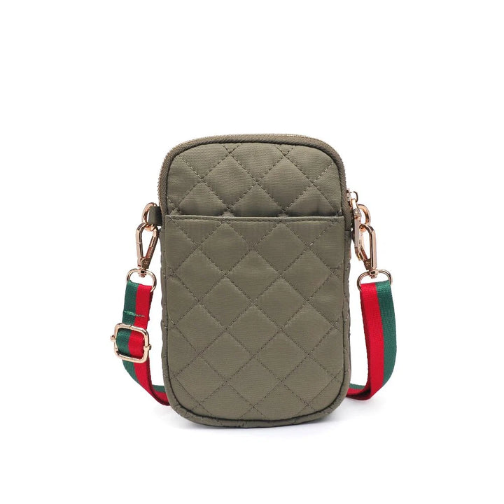 Sol & Selene Quilted Crossbody - Khaki