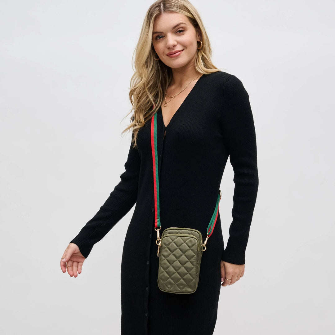 Sol & Selene Quilted Crossbody - Khaki