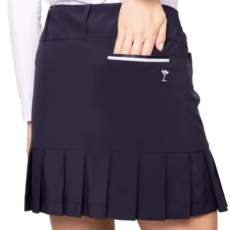 Golftini Susan Performance Pleat Skort - Navy