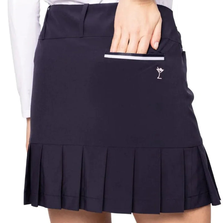 Golftini Susan Performance Pleat Skort - Navy