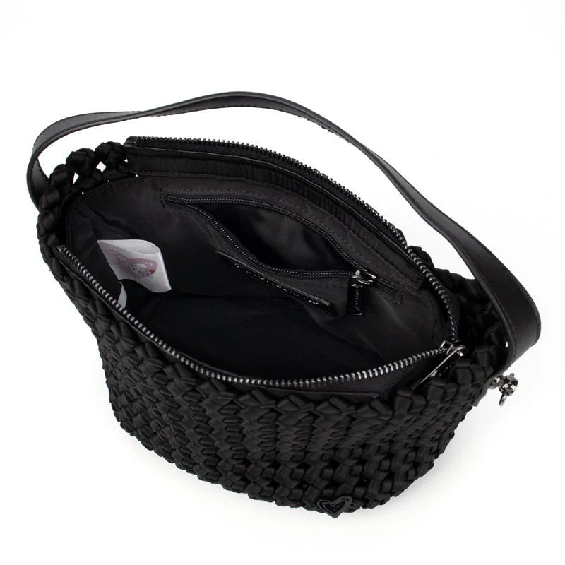 preneLOVE Bordon Nylon Crossbody - Black