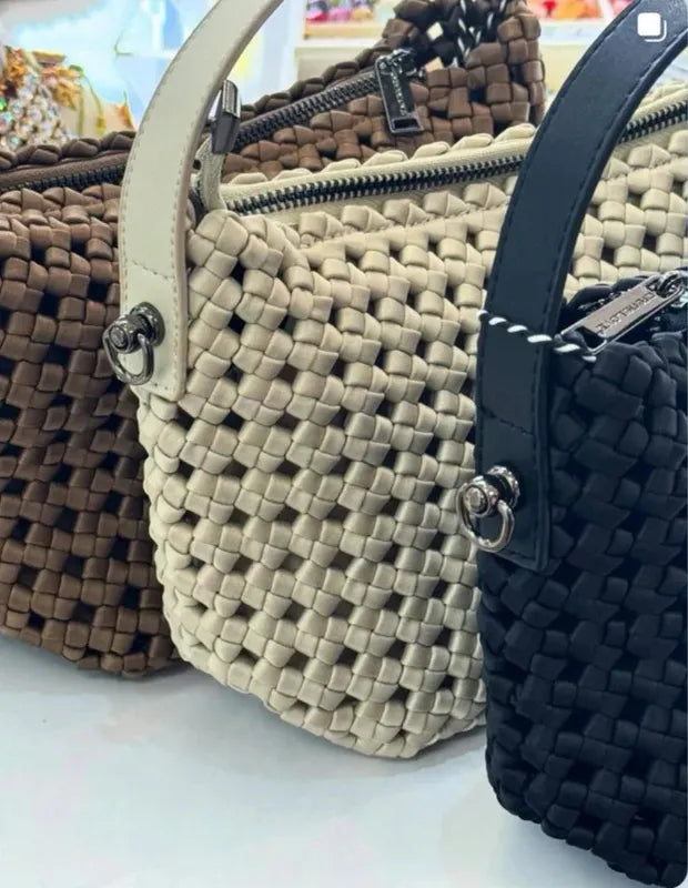 preneLOVE Bordon Nylon Crossbody - Bone