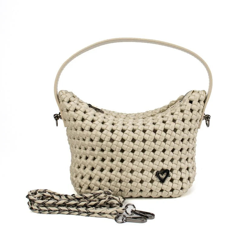 preneLOVE Bordon Nylon Crossbody - Bone