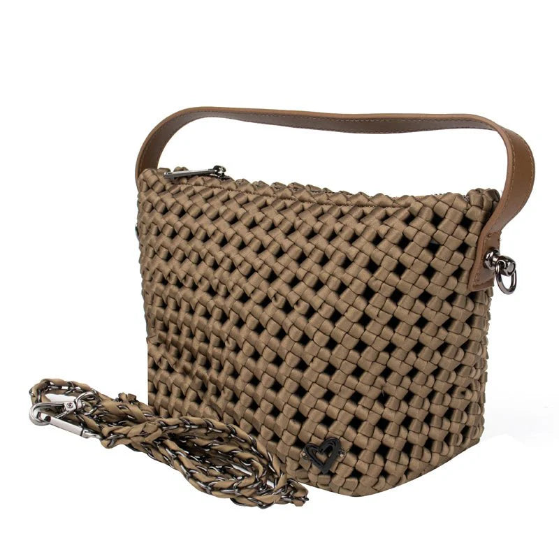 preneLOVE Bordon Nylon Crossbody - Khaki