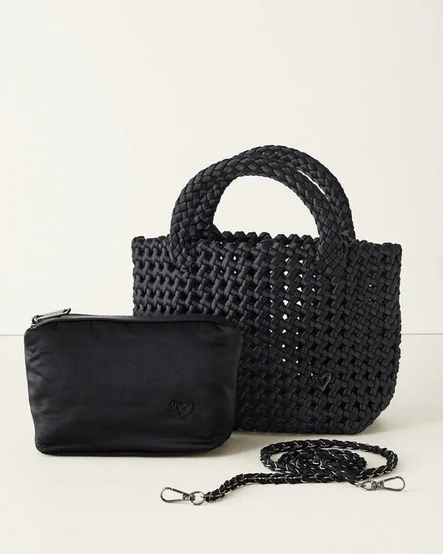 preneLOVE Cambridge Nylon Woven Tote - Black