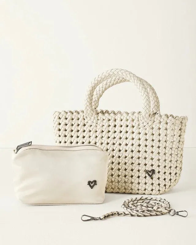preneLOVE Cambridge Nylon Woven Tote - Bone