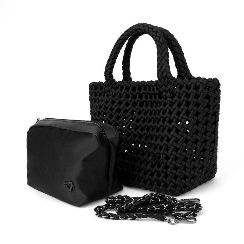 preneLOVE Cambridge Nylon Woven Tote - Black