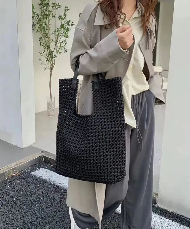 preneLOVE Eston Nylon Tote - Black