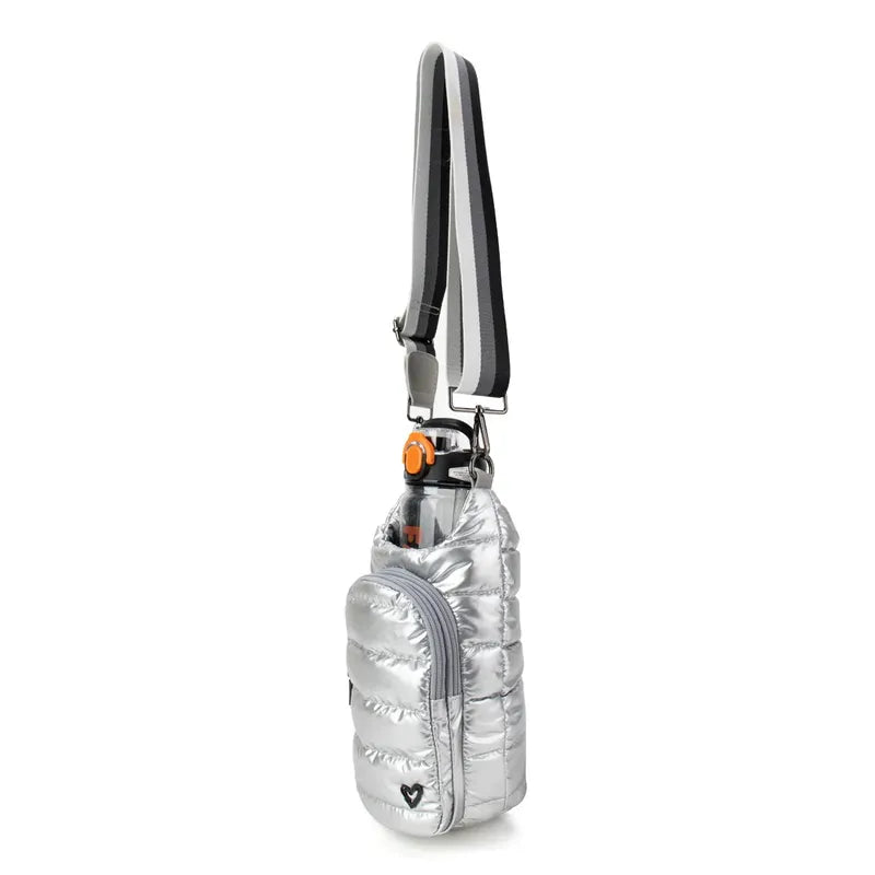 preneLOVE Hipster Waterbottle Bag - Silver