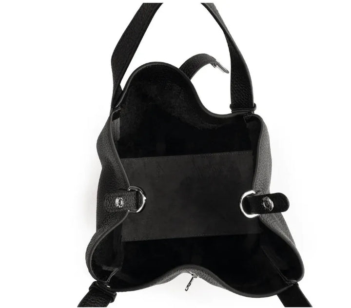 preneLOVE Laurentian Leather Bag - Black